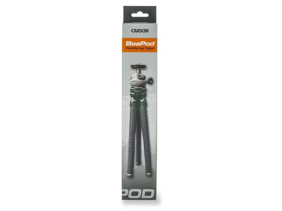 Carson BoaPod Flexible Leg Tripod w/Universal Smartphone Adapter Black TR-050