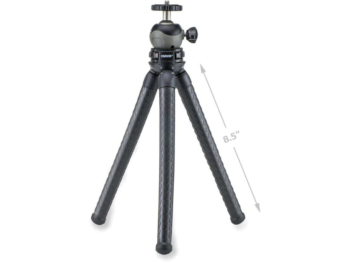 Carson BoaPod Flexible Leg Tripod w/Universal Smartphone Adapter Black TR-050
