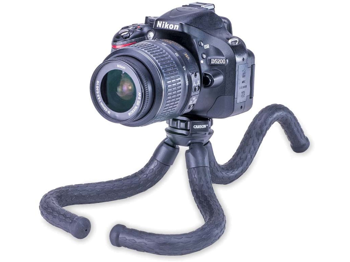 Carson BoaPod Flexible Leg Tripod w/Universal Smartphone Adapter Black TR-050