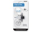 Carson Clip & Flip 1.5x Power +2.25 Diopters Clip-On Flip-Up Magnifying Lenses