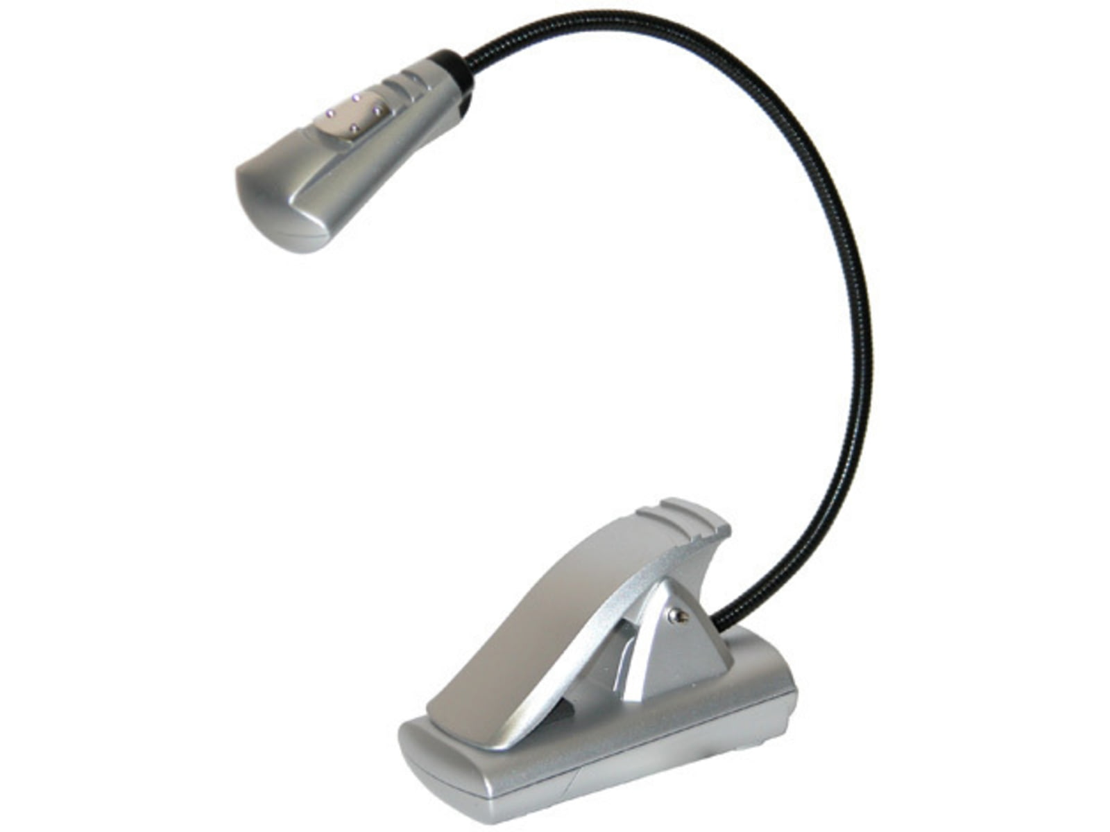 Carson FlexNeck Ultra-Bright Fully Adjustable LED Book Light Silver FL-55