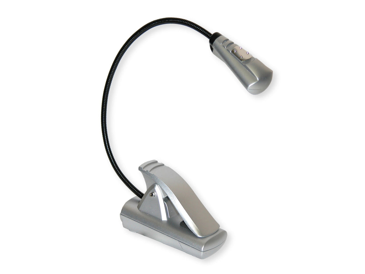 Carson FlexNeck Ultra-Bright Fully Adjustable LED Book Light Silver FL-55