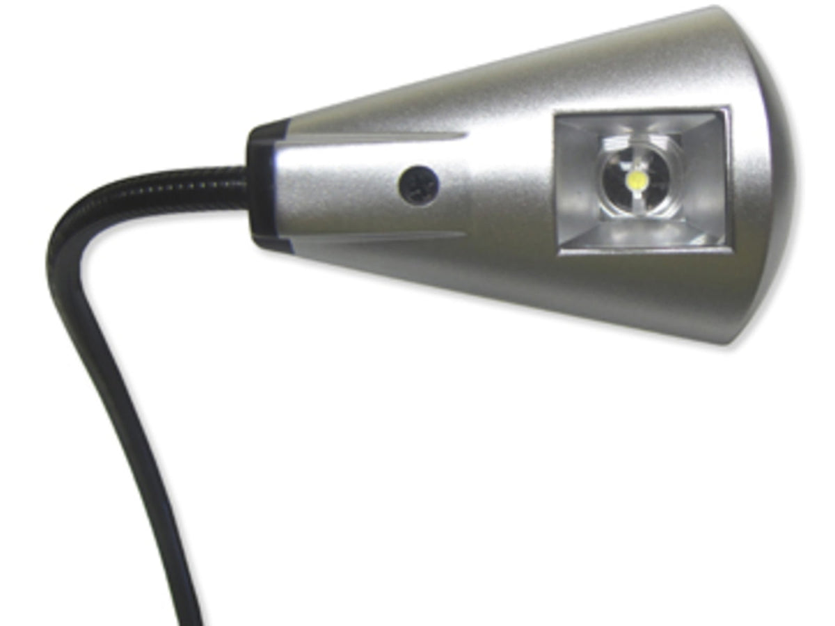 Carson FlexNeck Ultra-Bright Fully Adjustable LED Book Light Silver FL-55