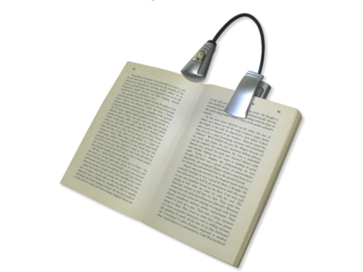 Carson FlexNeck Ultra-Bright Fully Adjustable LED Book Light Silver FL-55
