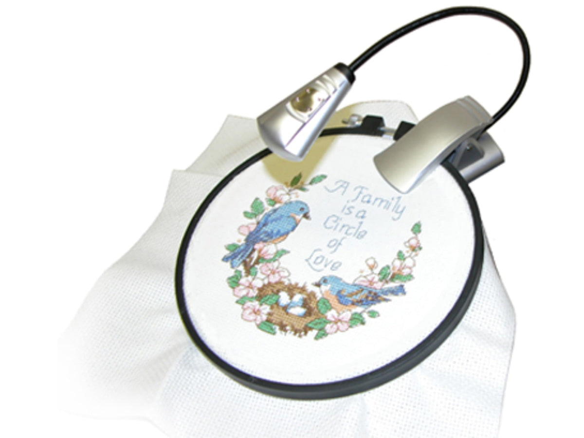 Carson FlexNeck Ultra-Bright Fully Adjustable LED Book Light Silver FL-55