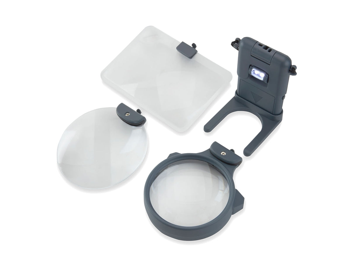 Carson Hobby Magnifier 3-in-1 LED Lighted Magnifier Set HM30