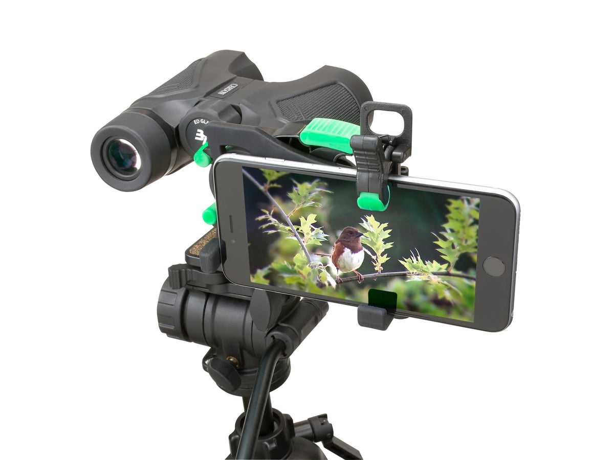 Carson HookUpz 2.0 Smartphone Optics Adapter w/ Case Black 4 x 1.75 x