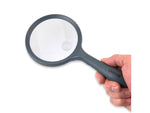 Carson LED Lighted HandHeld 2x Magnifier w/4x Spot Lens Gray hm-44