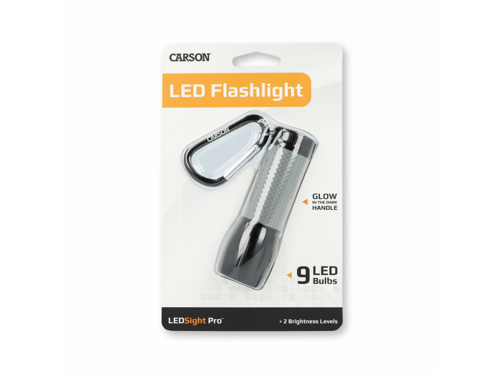 Carson LED Sight Pro low-light LED Flashlight Gray