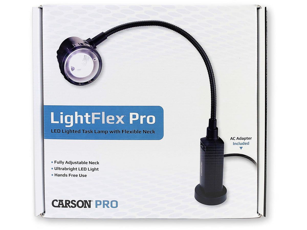 Carson LightFlex Pro LED Task Light Black LF-10