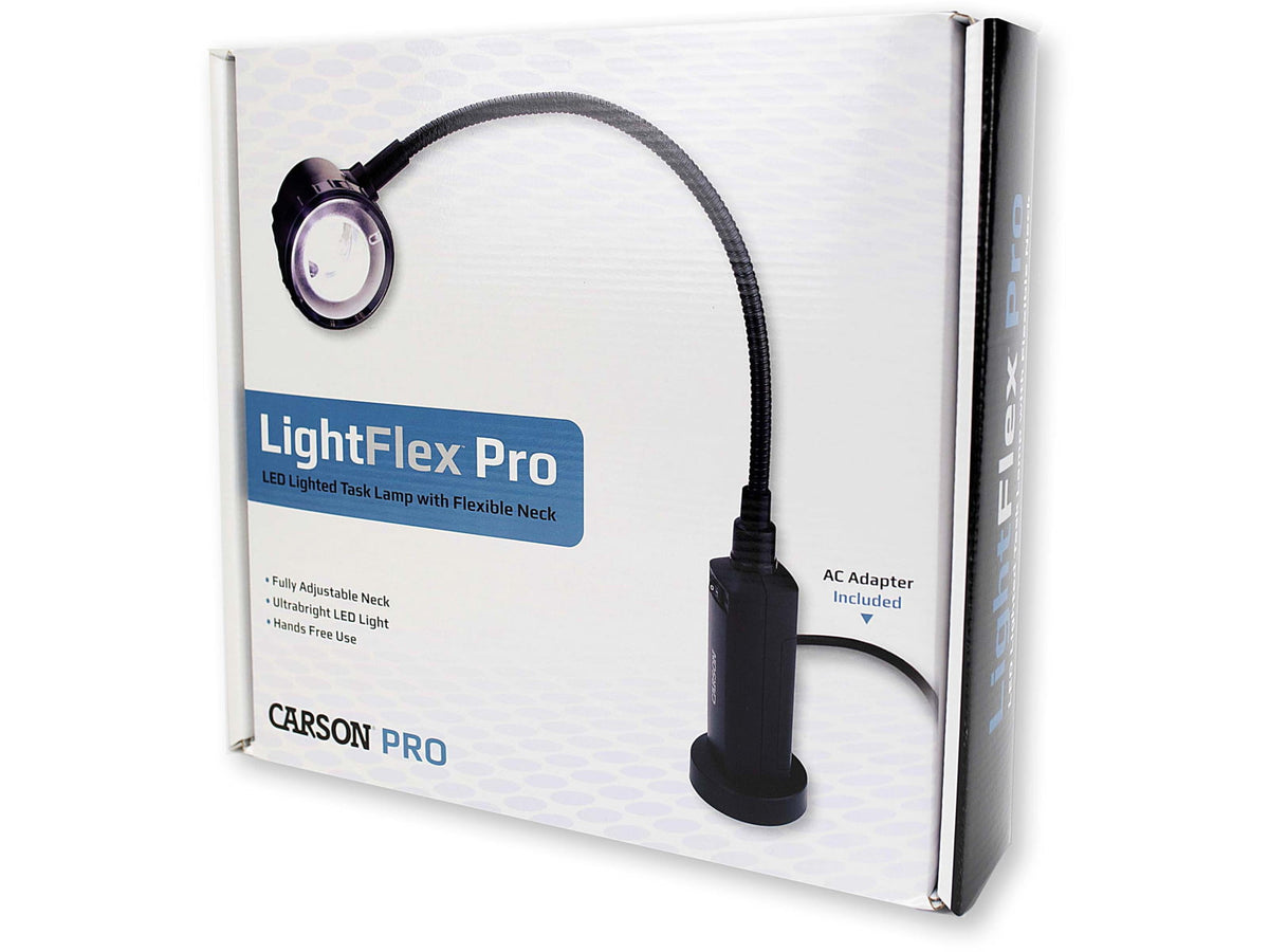 Carson LightFlex Pro LED Task Light Black LF-10