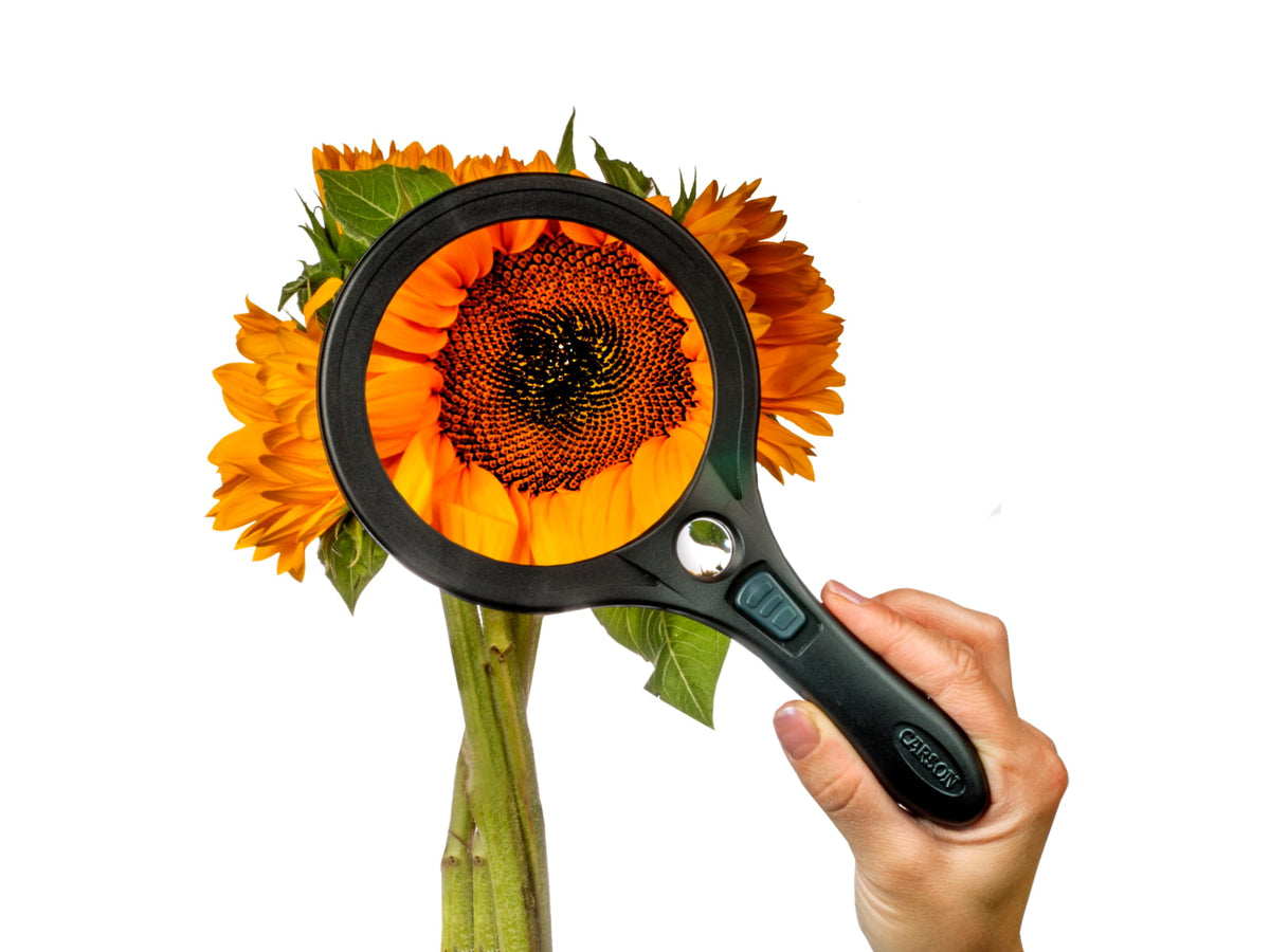 Carson Lume Series 2x Aspheric COB LED Magnifier w/7x Spot Lens 4.5 in AS-95