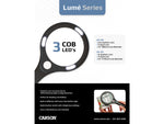 Carson Lume Series 2x Aspheric COB LED Magnifier w/7x Spot Lens 4.5 in AS-95