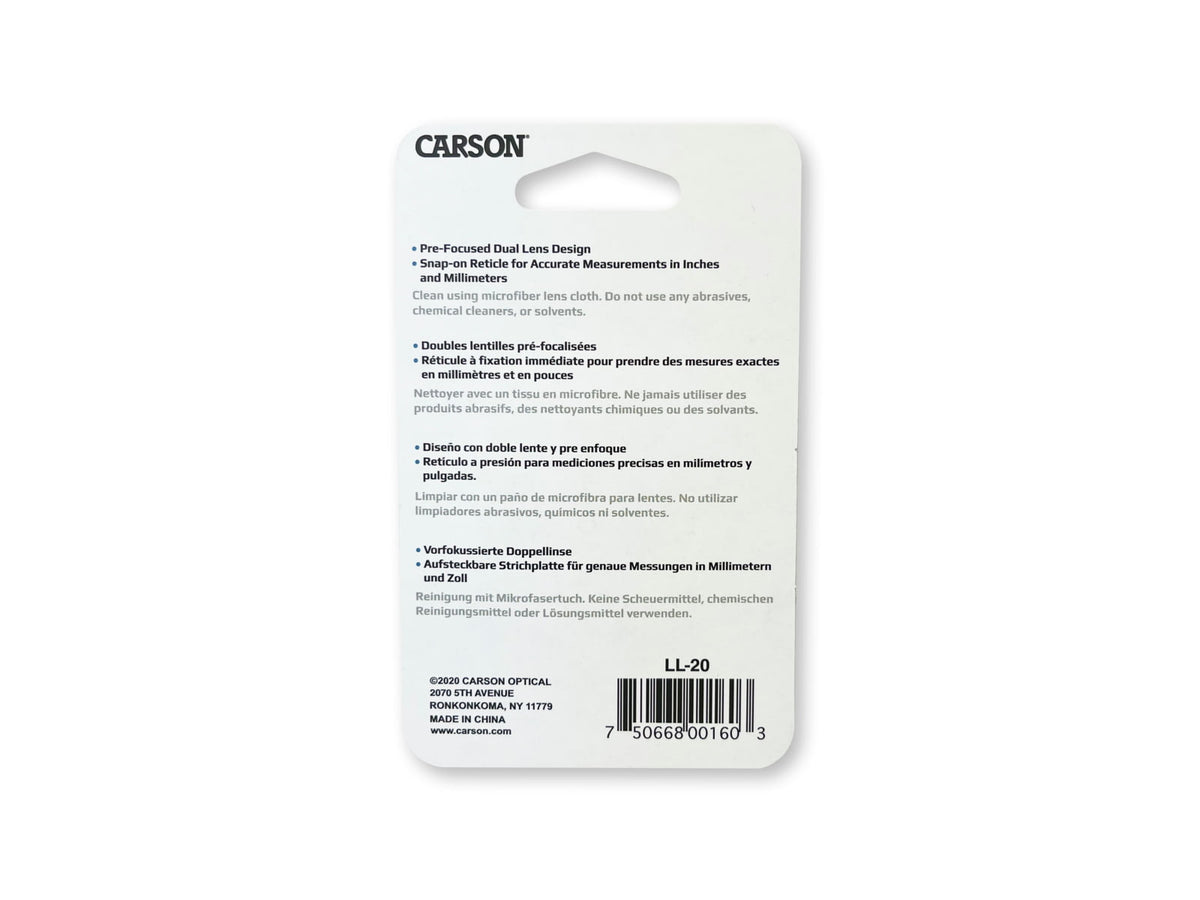 Carson 10x Power Stand LumiLoupe Black