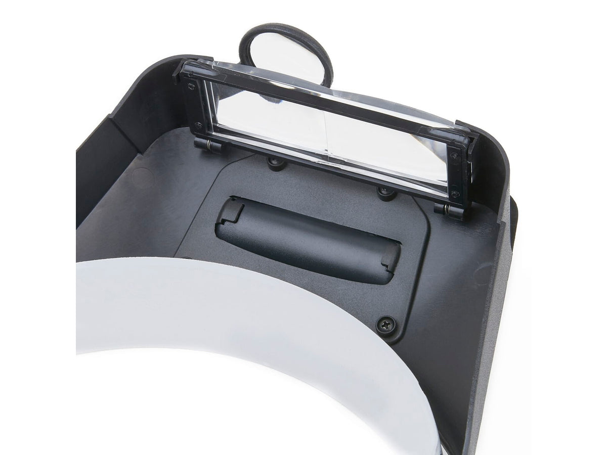 Carson LumiVisor 2x/3x/5x/6x LED Lighted Head Visor Magnifier Loupe Black LV-10