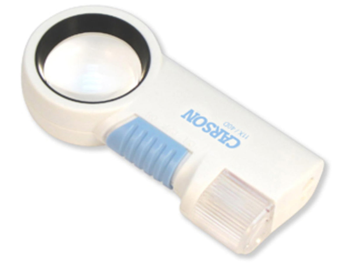 Carson MagniFlash 11x Magnifier Loupe White
