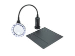 Carson MagniFlexPro 2x LED Lighted Magnifier Loupe w/ 4x Spot Lens Black CP-90