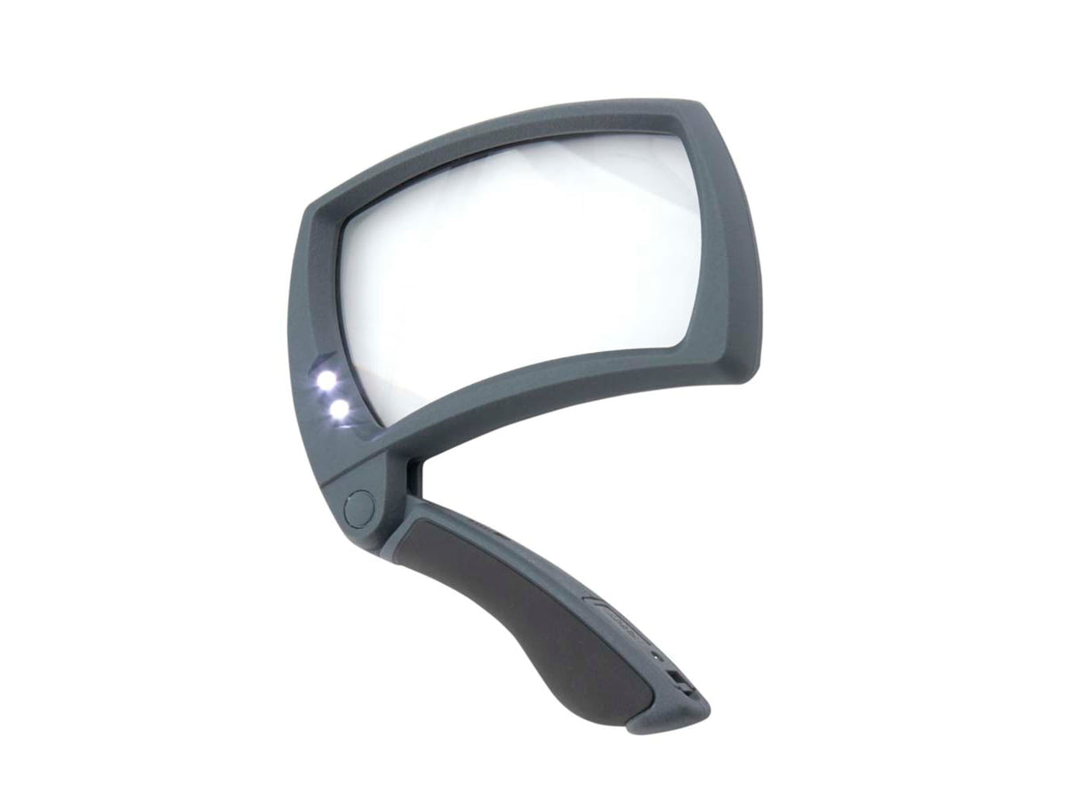 Carson 2x Lighted Magnifold Rectangular Magnifier Black/Grey