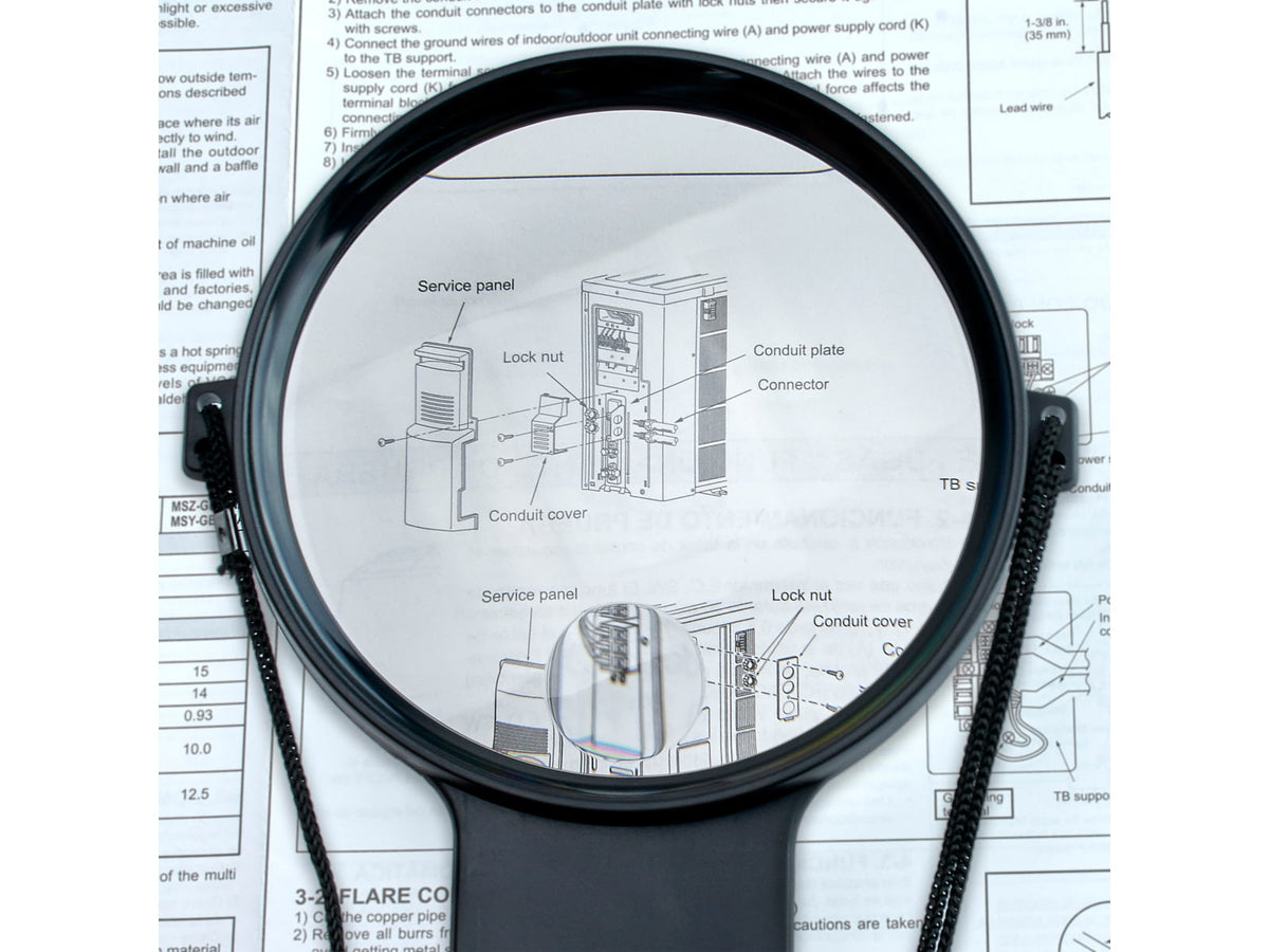 Carson MagniFree 2x Hands-Free Magnifier with 3.5x Spot Lens HF25
