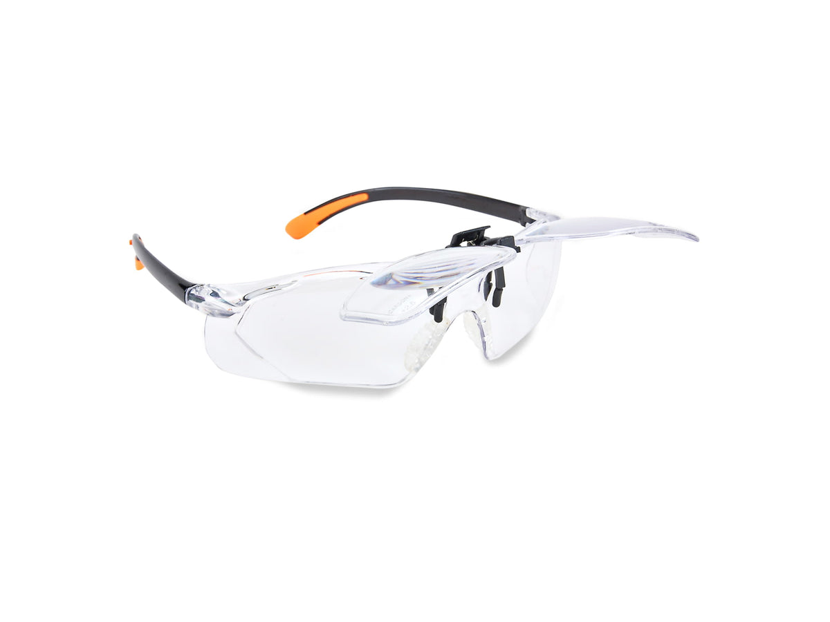 Carson Magnifying Safety Glasses Scratch-Resistant Poly Carbonate Lenses Clear 2.5 diopter vm-20