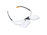 Carson Magnifying Safety Glasses Scratch-Resistant Poly Carbonate Lenses Clear 2.5 diopter vm-20