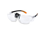 Carson Magnifying Safety Glasses Scratch-Resistant Poly Carbonate Lenses Clear 2.5 diopter vm-20