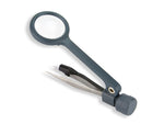 Carson MagniGrip 4x LED Lighted Magnifier w/ Precision Tweezers - Batteries Included MG-88