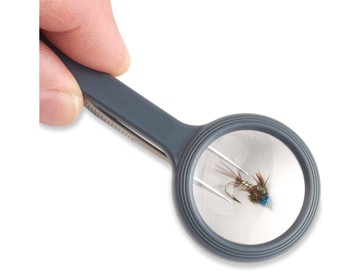 Carson MagniGrip 4x Magnifier with Attached Precision Tweezers MG-55
