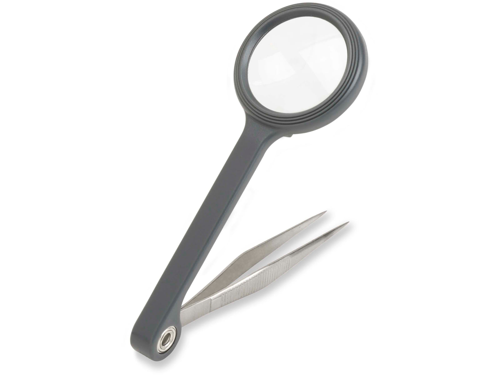 Carson MagniGrip 4x Magnifier with Attached Precision Tweezers MG-55