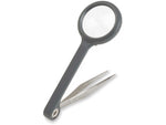 Carson MagniGrip 4x Magnifier with Attached Precision Tweezers MG-55