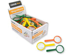 Carson MagniRama Assorted 3x Mini-Magnifiers Pack of 50 Black/Grey JD-3MU