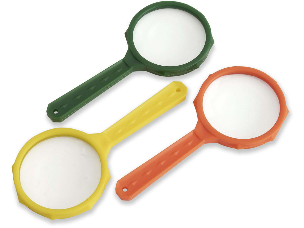Carson MagniRama Assorted 3x Mini-Magnifiers Pack of 50 Black/Grey JD-3MU