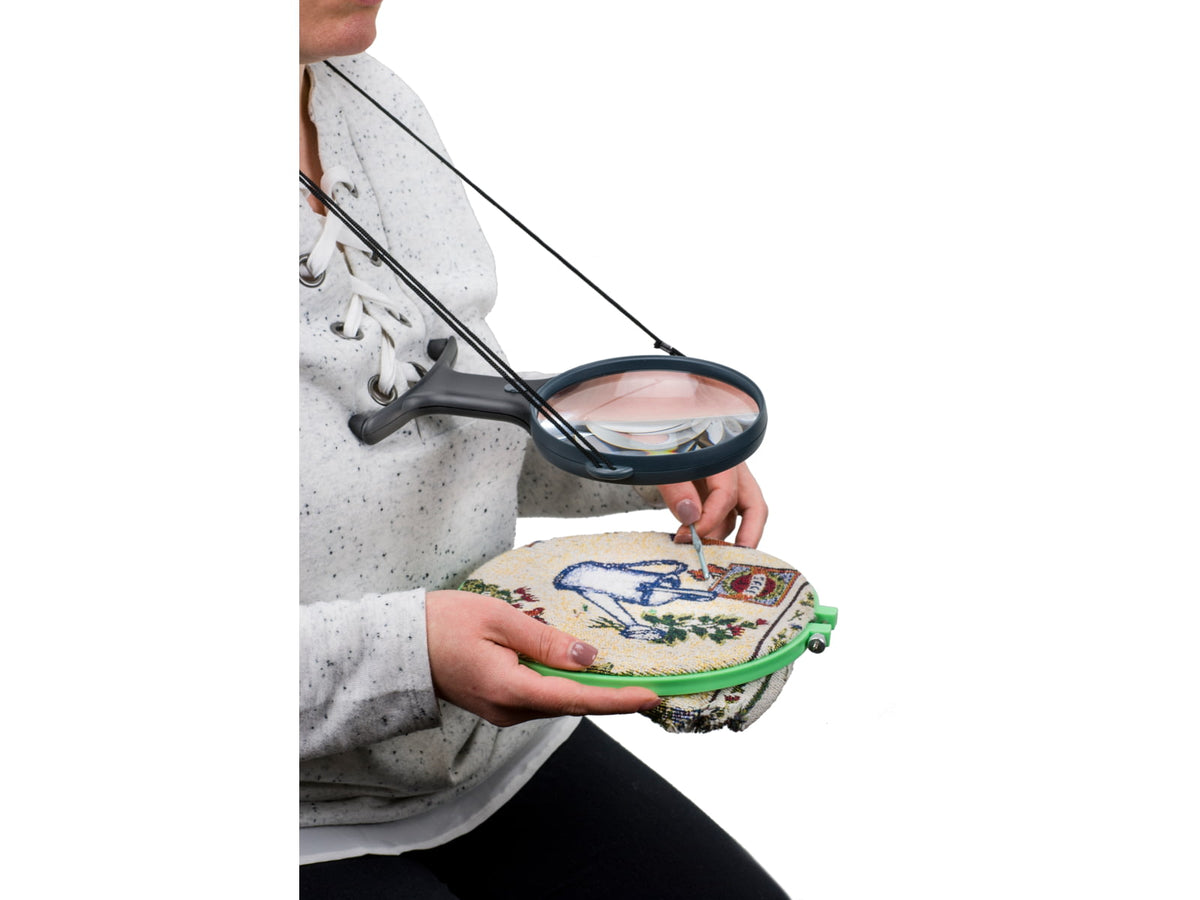 Carson MagniShine 2x Hands Free LED Lighted Magnifier HF-66