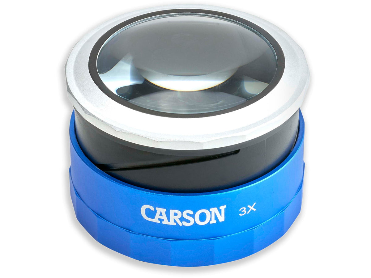 Carson MagniTouch 3x Touch Activated LED Lighted Loupe Black/Grey MT-33