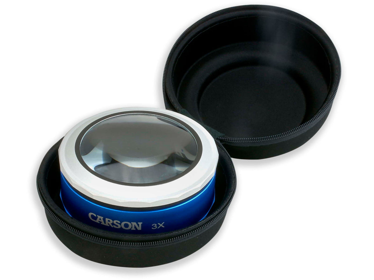 Carson MagniTouch 3x Touch Activated LED Lighted Loupe Black/Grey MT-33