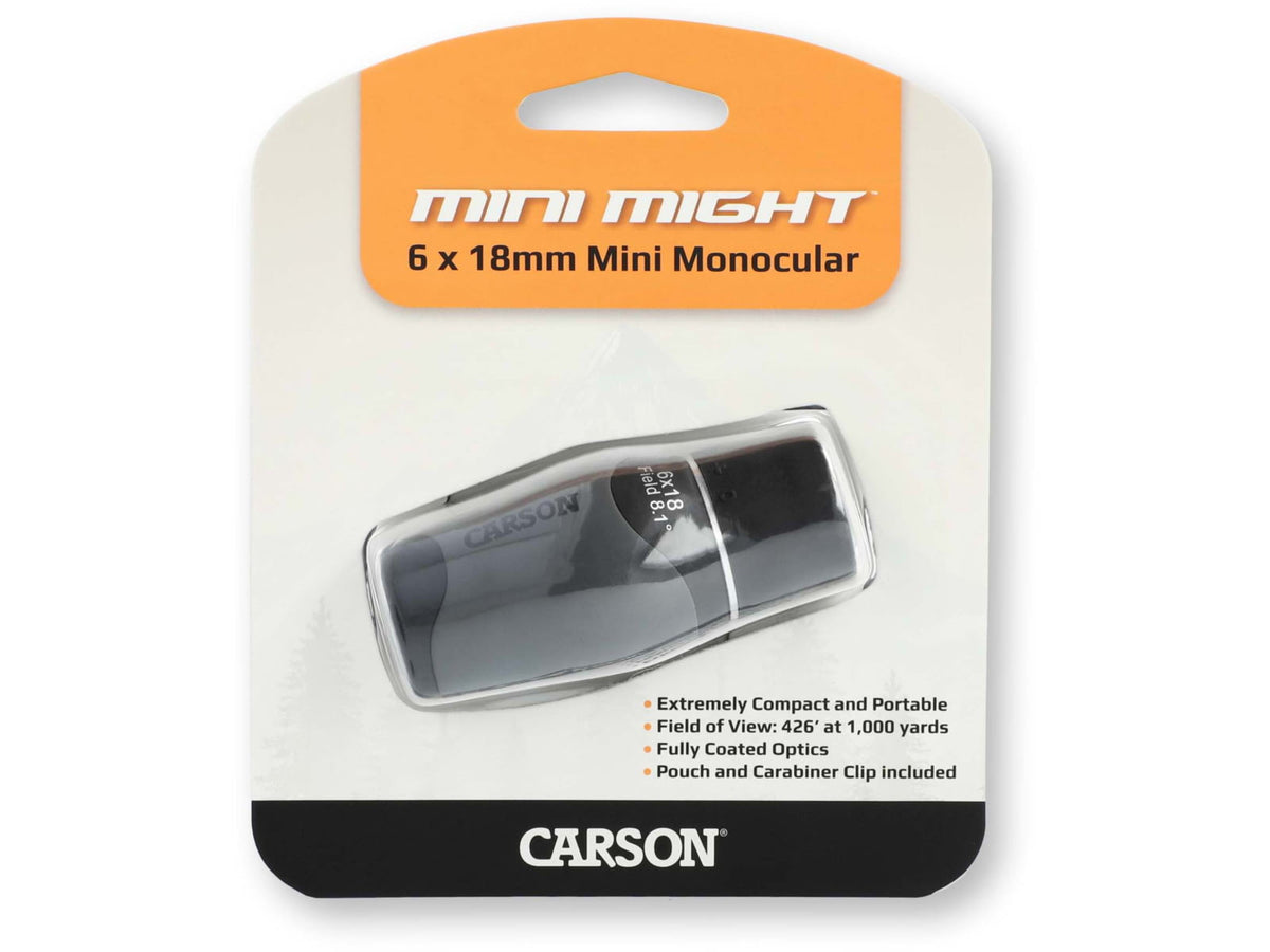 Carson MiniMight 6X18mm Monocular Gray MM-618