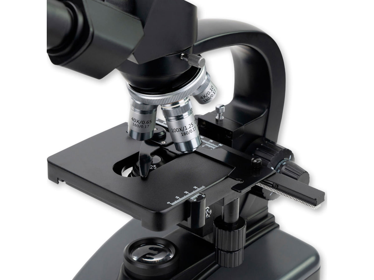 Carson Optical Advanced 40x-1600x LED Lit Binocular Compound Microscope Black 8.5 in x 6.9 in x 14.1 in MS-170