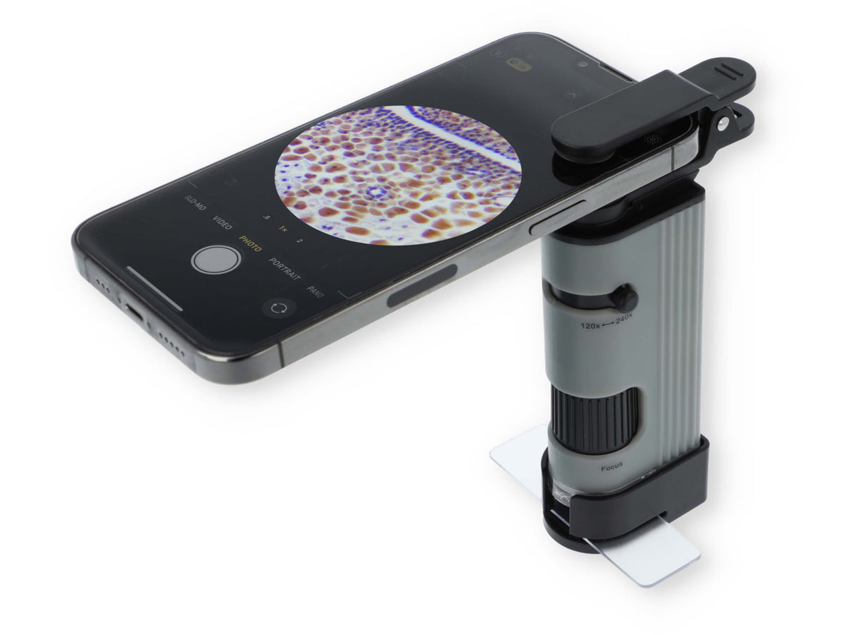 Carson Optical MP-400 MicroPic 120-240x Pocket Microscope Gray 1.0 in x 1.7 in x 5.1 in MP-400