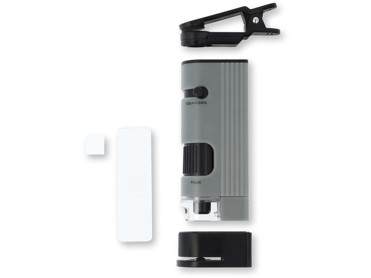 Carson Optical MP-400 MicroPic 120-240x Pocket Microscope Gray 1.0 in x 1.7 in x 5.1 in MP-400