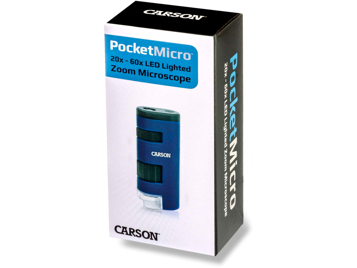Carson Optical PocketMicro 20-60x Power MicroscopeBlue MM-450