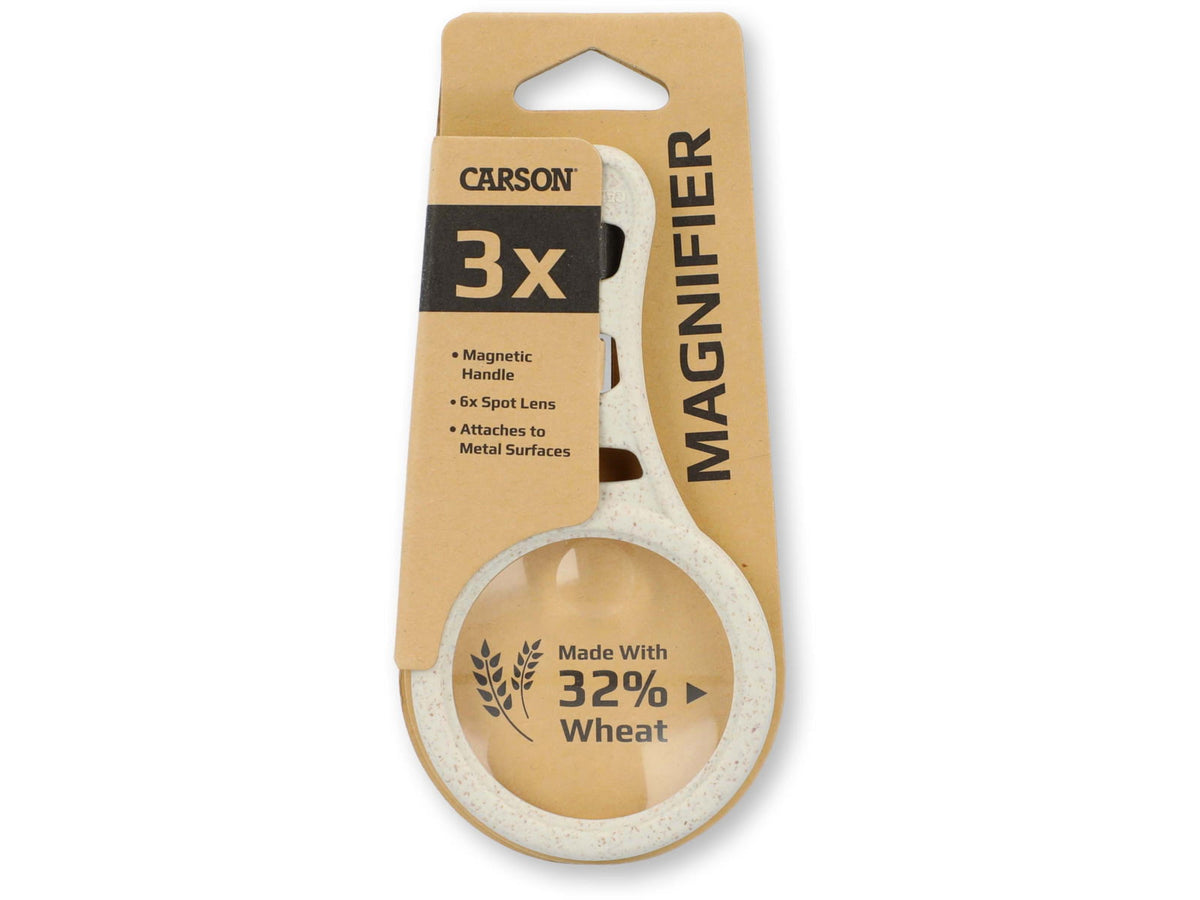 Carson Optical Wheat Version MagnetMag Handheld Magnifier Beige DX-50EF