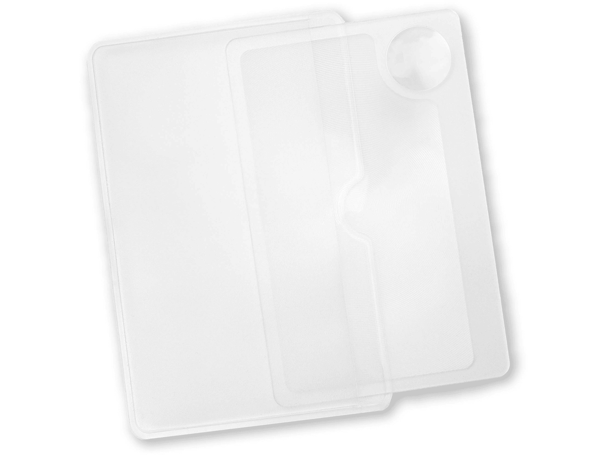 Carson Optical WM-21 Credit Card Sized Magnifier with Spot Lens Clear 2.1 in x 0.1 in x 3.4 in
