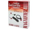 Carson Remov-A-Lens 3-in-1 LED Lighted Handheld Magnifier Loupe RL-30