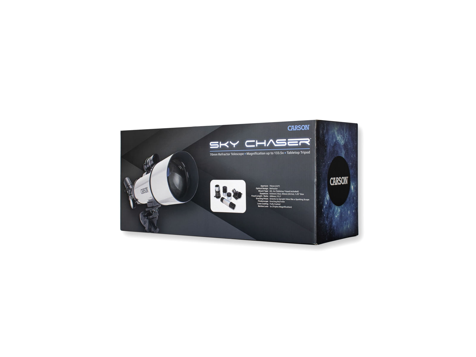 Carson SC-450 SkyChaser 16x - 133.5x Telescope Silver 14.7 x 16.7 x 22.3 SC-450