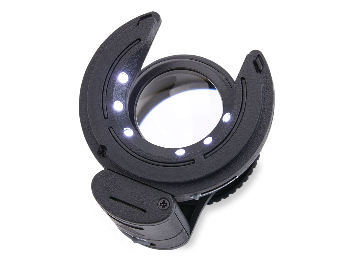 Carson SensorMag 4.5X Magnification Loupe w/ LED Black SM-44