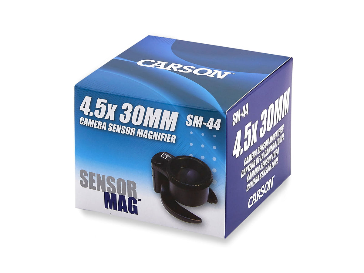 Carson SensorMag 4.5X Magnification Loupe w/ LED Black SM-44