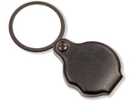 Carson Slide-OpenGlass Magnifier 4x w/Attached Case Black Small GN-11