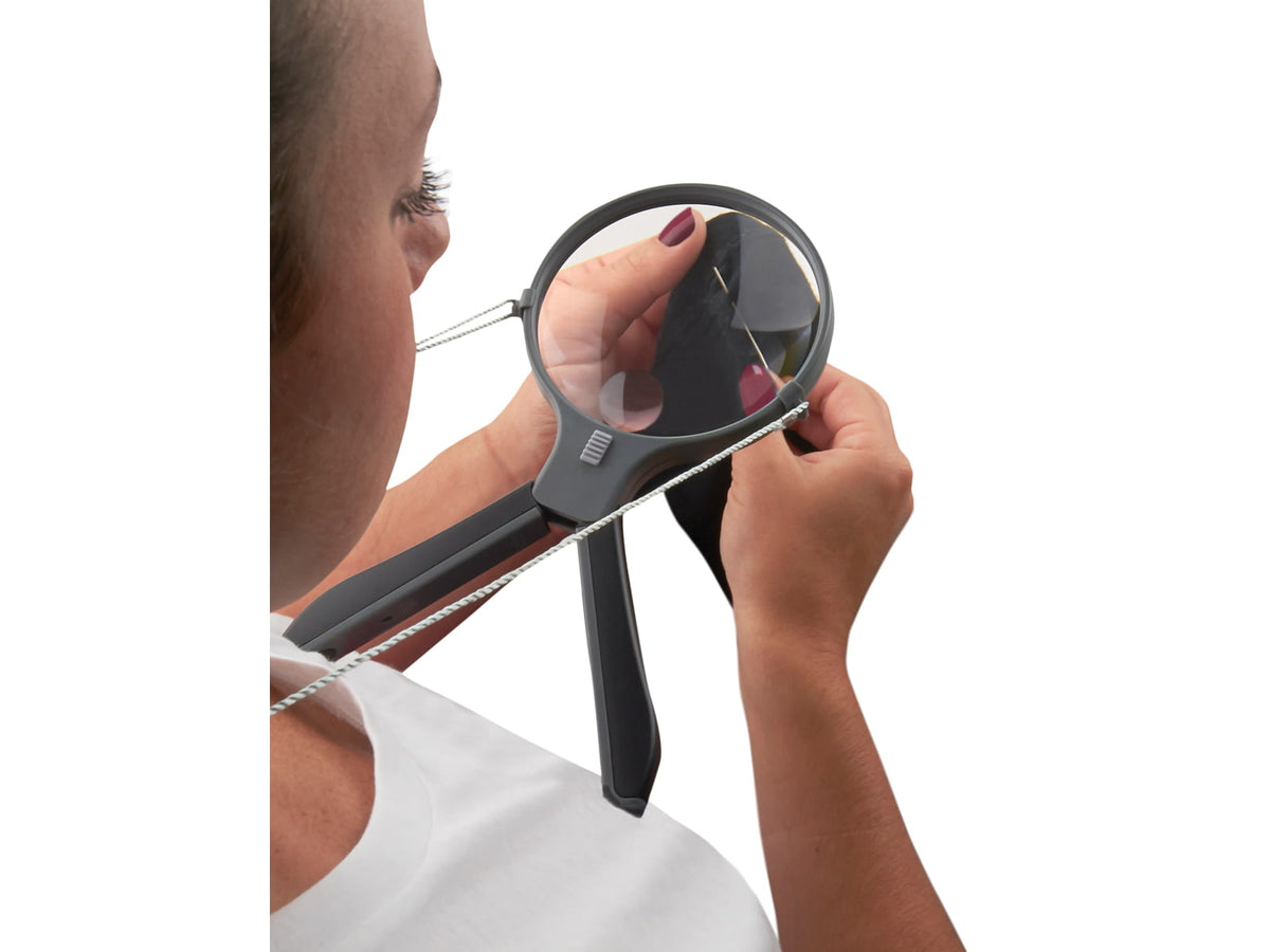 Carson SplitHandle 2x/3x Magnifying Glass Black