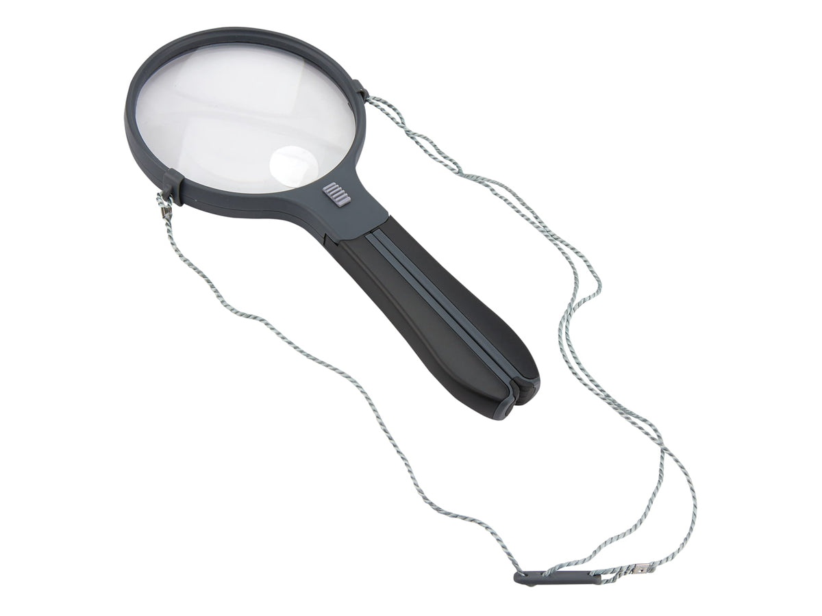 Carson SplitHandle 2x/3x Magnifying Glass Black