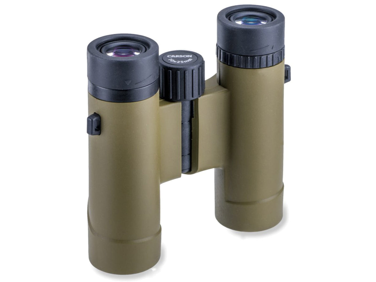 Carson Stinger 10x25mm Compact Binocular Matte Brass